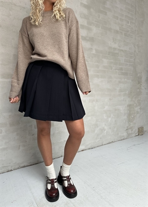 Plissé mini skirt Navy Stella Nova 